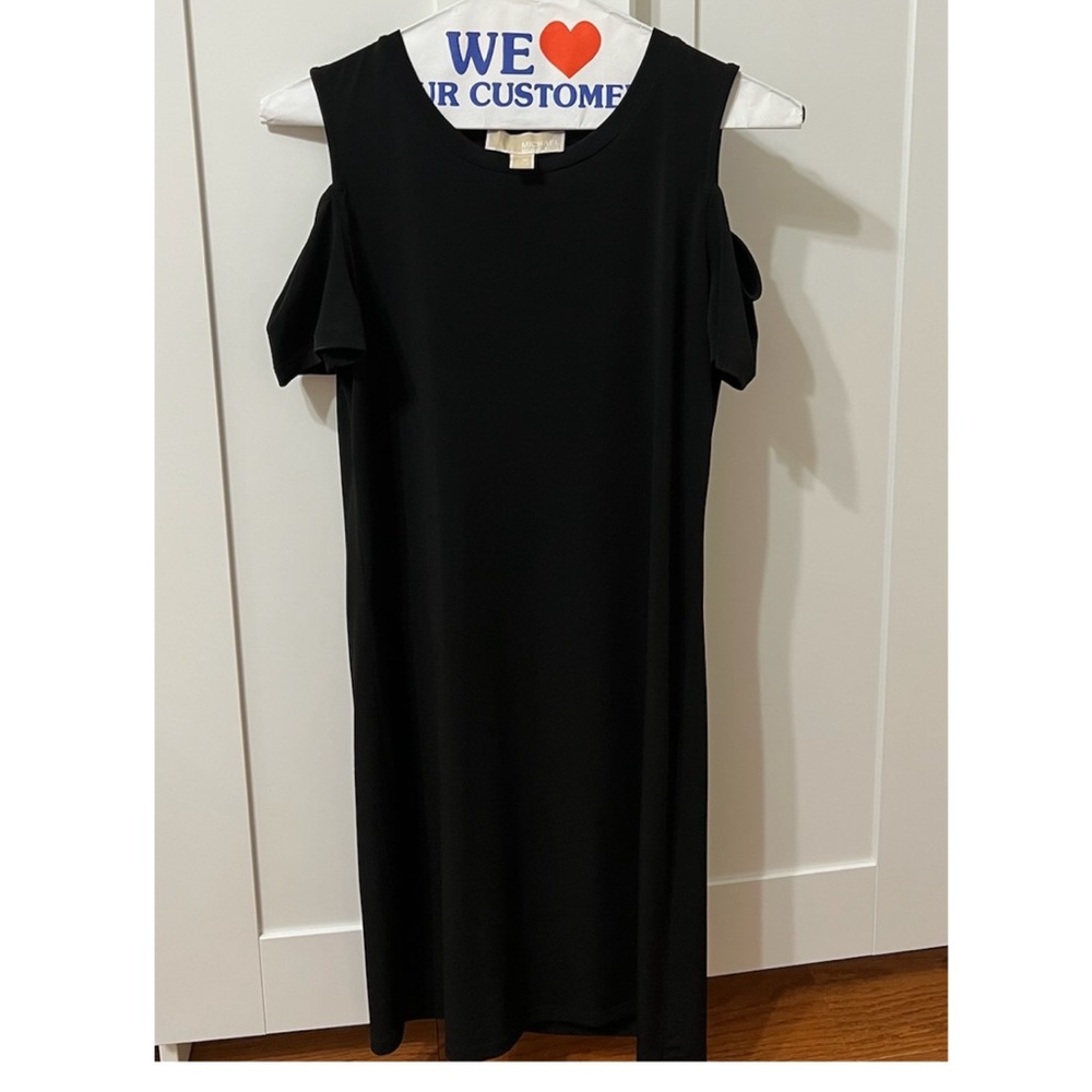Black off the shoulder dress